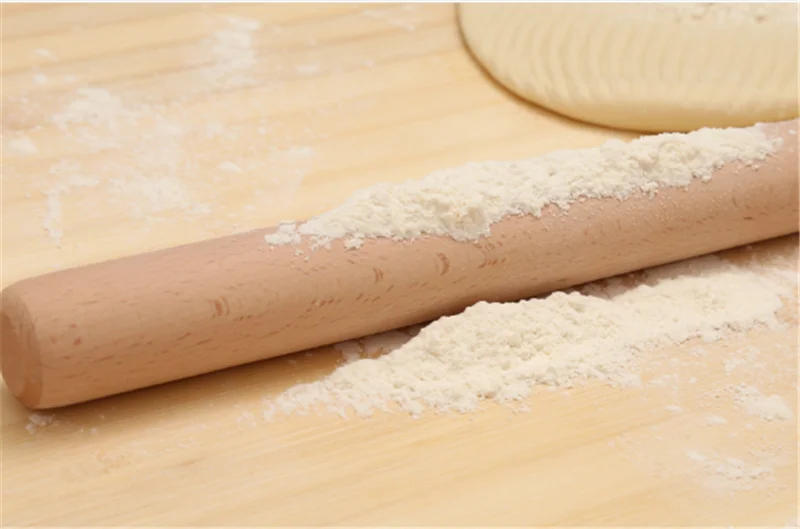 Description Picture 6 of itemWooden Roller stick Dough Pastry Pizza Biscuit Tools Pasta Cracker Wide Noodles Baking Bake Roasting Rolling Pin Kitchen pin
