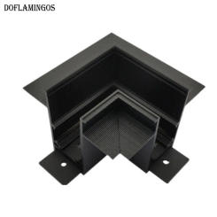 Magnetic Track Light Accessories Straight Line Wiring Corner Reinforced Fixing Integrated Power Black Rail light Parts