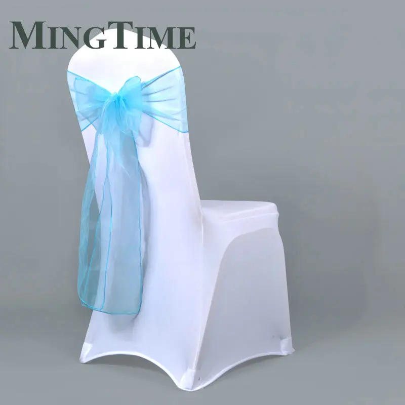 Description Picture 4 of item25pcs 275cm Sheer Organza Chair Sashes Band Ribbon Belt Bow Cover Rustic Wedding Party Birthday Banquet Ceremony Decoration