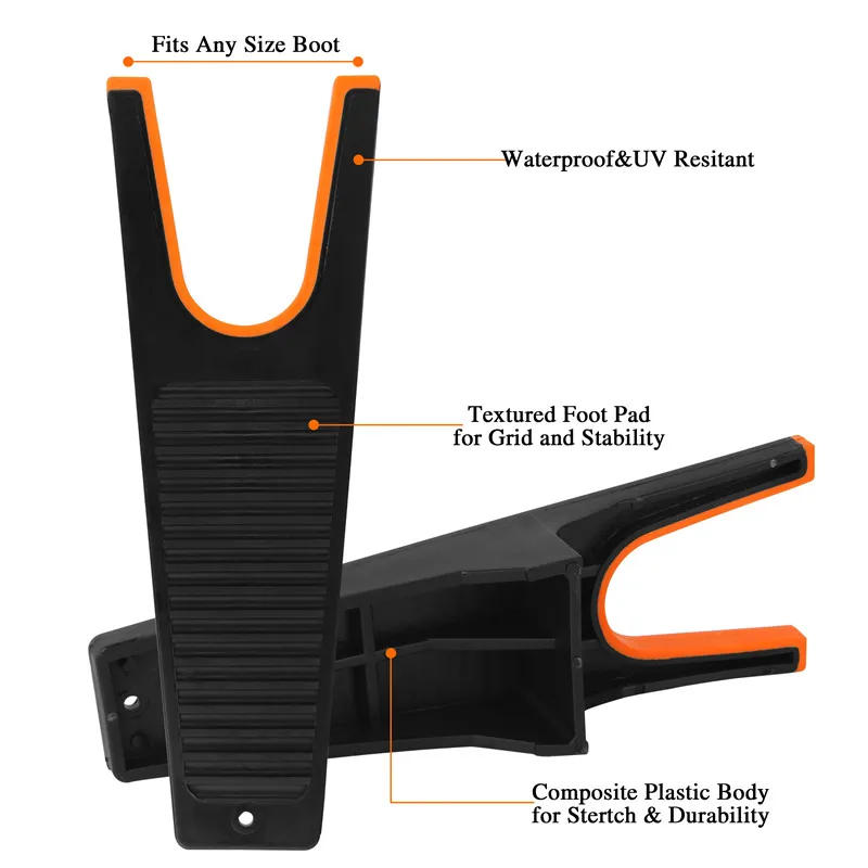 Description Picture 5 of item1PC 2PCS Boot Jack Puller Shoes Remover for Cowboy, Waders and riding Boots Outdoor Camping Tool