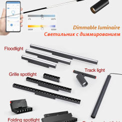 N4 Smart Track Lights Zigbee led Lamps changeable Magnetic Rail Bluetooth System Living Adjustable Track Lighting Spot Rail