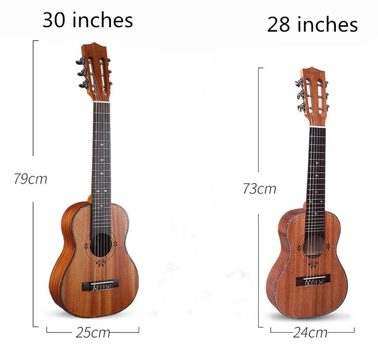 Description Picture 2 of item28 30 Inches Guitalele Ukulele Guitar Case Soft Bag Baritone Stripe Blue Backpack Ukelele Guitarra Accessories Gig Acoustic