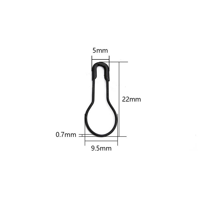 Description Picture 6 of item100pcs Mix Safety Pins Metal Gourd Pins Crochet Locking Knitting Cross Stitch Marker Tag Clips Hangtag DIY Sewing Tools Needle