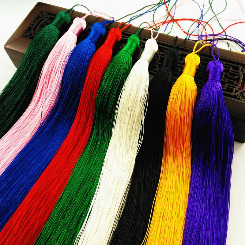 Description Picture 4 of item1PCS 50cm Overlength Silk Tassel 50cm Fringe Trim Craft Tassels Brush Sewing Curtains jewelry Accessories DIY Wedding Decoration