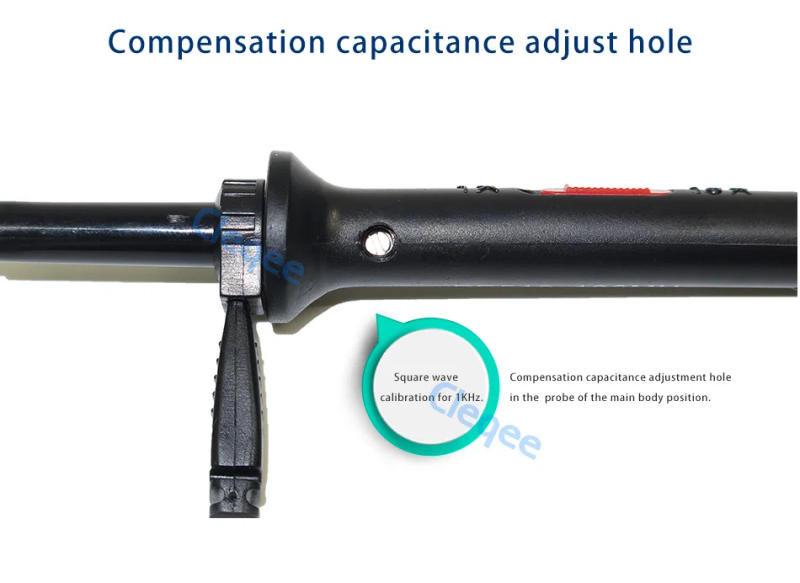 Description Picture 5 of itemCleqee P7300 300MHz Oscilloscope Probe BNC Protective Cap Safety BNC Plug Scope Probe X1/X10 DC-300MHz