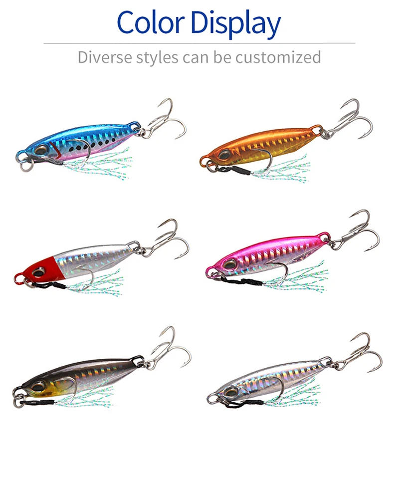 Description Picture 5 of item1pcs Sequins Fishing Lure 16g/32g 50mm/65mm Crankbait Jig Shads Spoon Artificial Baits Wobbler Rotating Bait Sea Lures Pesca