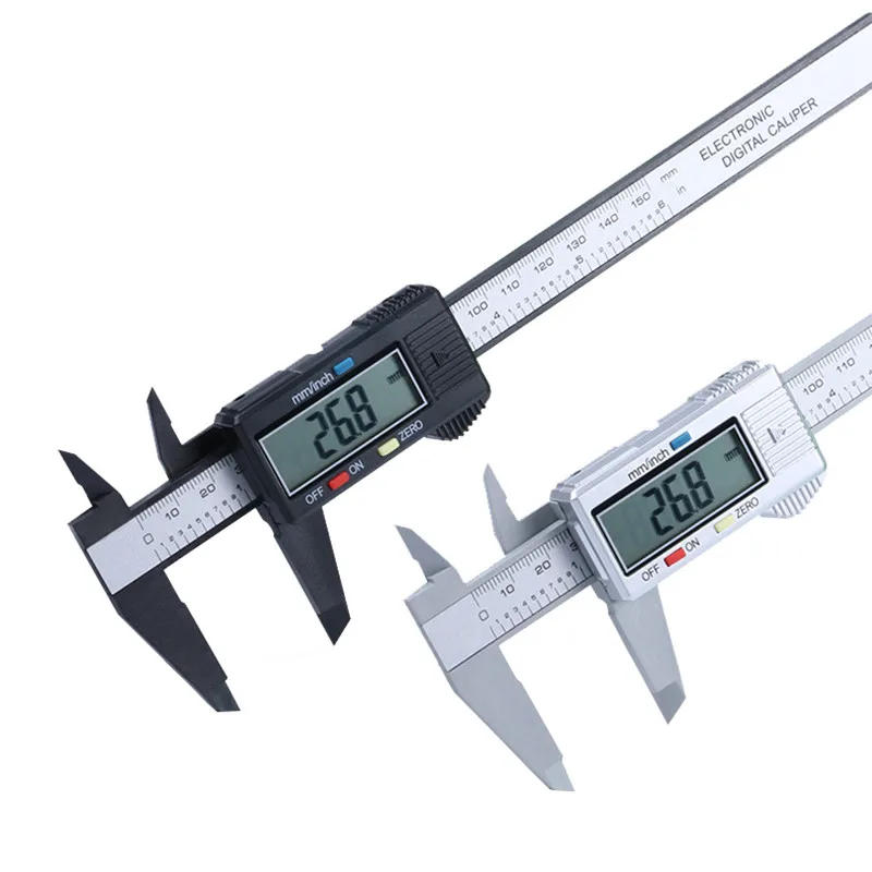 Description Picture 2 of itemDigital Vernier Calipers Measure 150mm 6inch LCD Electronic Carbon Fiber Gauge Height Measuring Instruments Micrometer