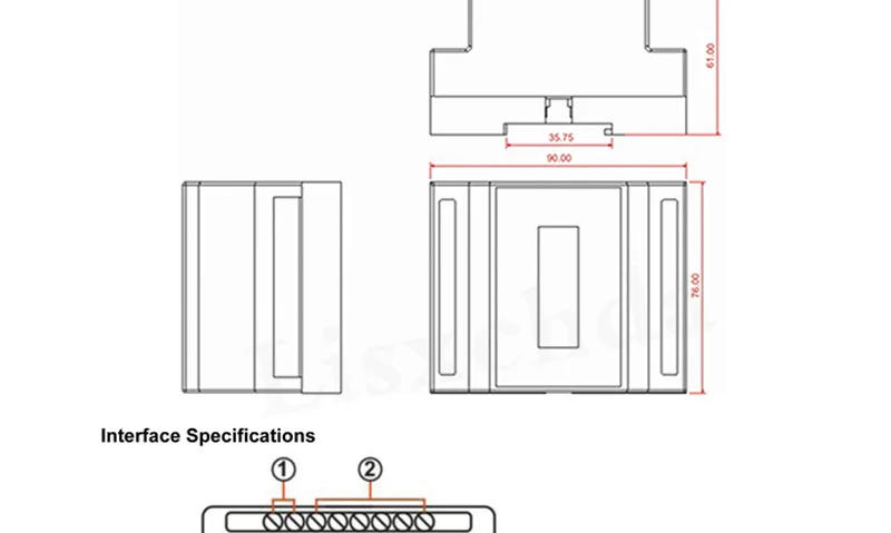 Description Picture 4 of itemDMX302 High voltage DMX triac led dimmer brightness controller AC90V-240V 50Hz/60Hz Output 3channels 1A/CH for led panel light
