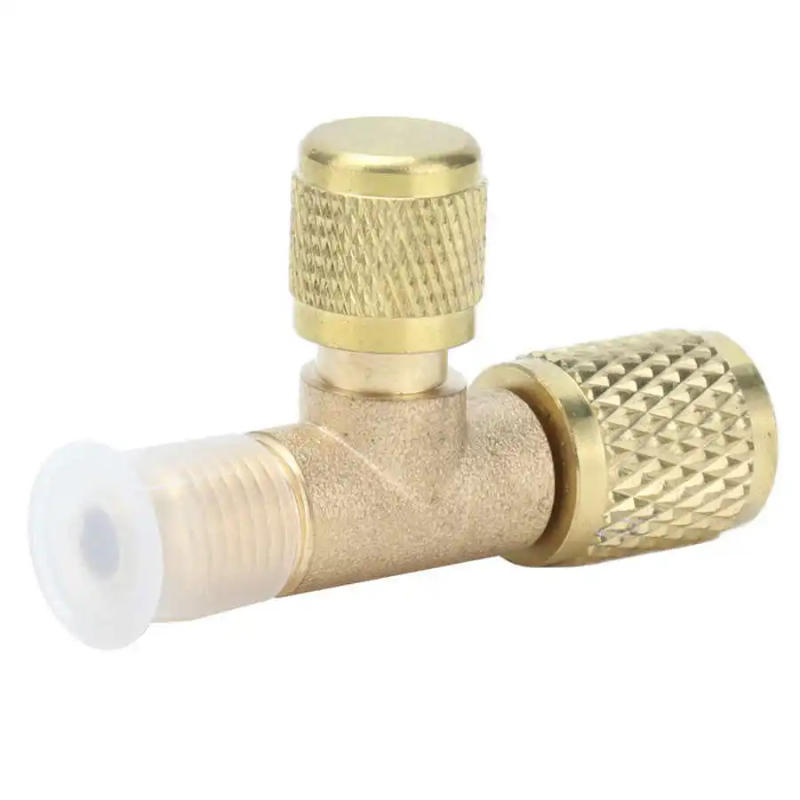 Description Picture 6 of item1/4SAE Exhaust Valve Conditioning Refrigeration Charging Adapter Valve for R22 R12 R134 Conditioning Line Repair Tools