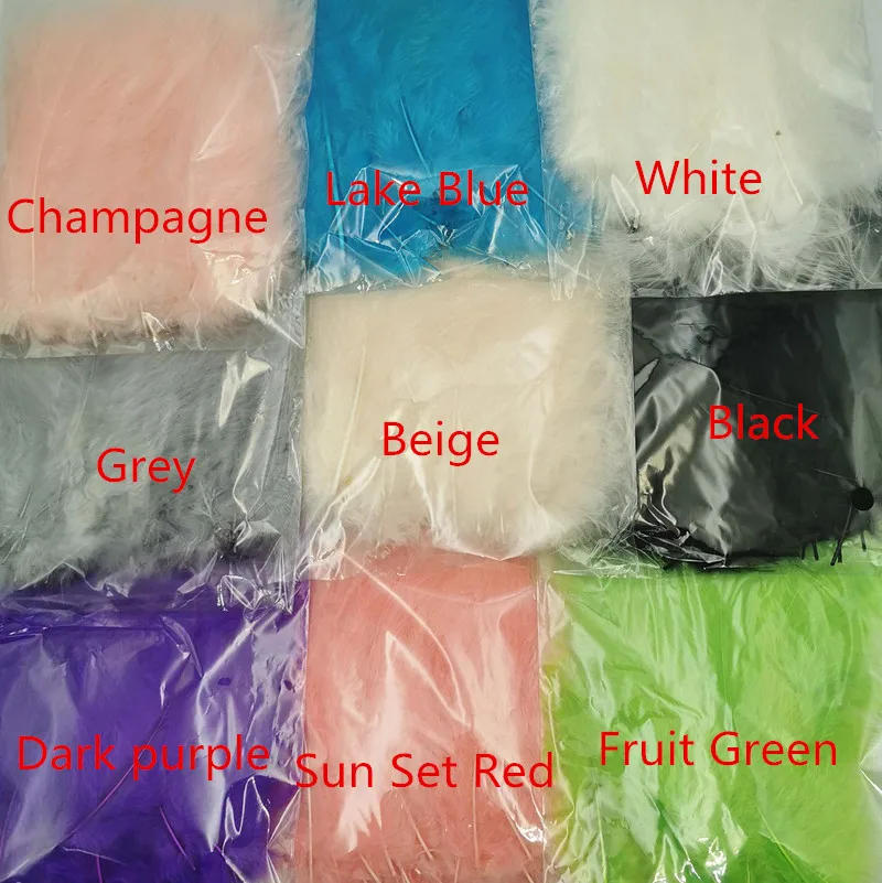 Description Picture 3 of item4-6 Inches Turkey Marabou Feathers Fluffy Fluffy Chicken Plume for Wedding Party DIY Craft Jewelry Decoration Supplies 50pcs/lot
