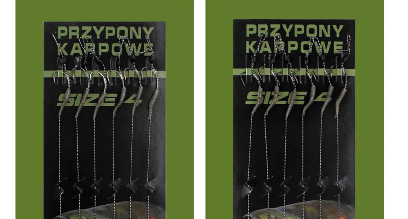 Description Picture 5 of item6Pcs Carp Fishing Hooks Pre tied carp hook hair rig for carp With line Ready Made Boilies Bait Hair Rigs Carp fishing tackle