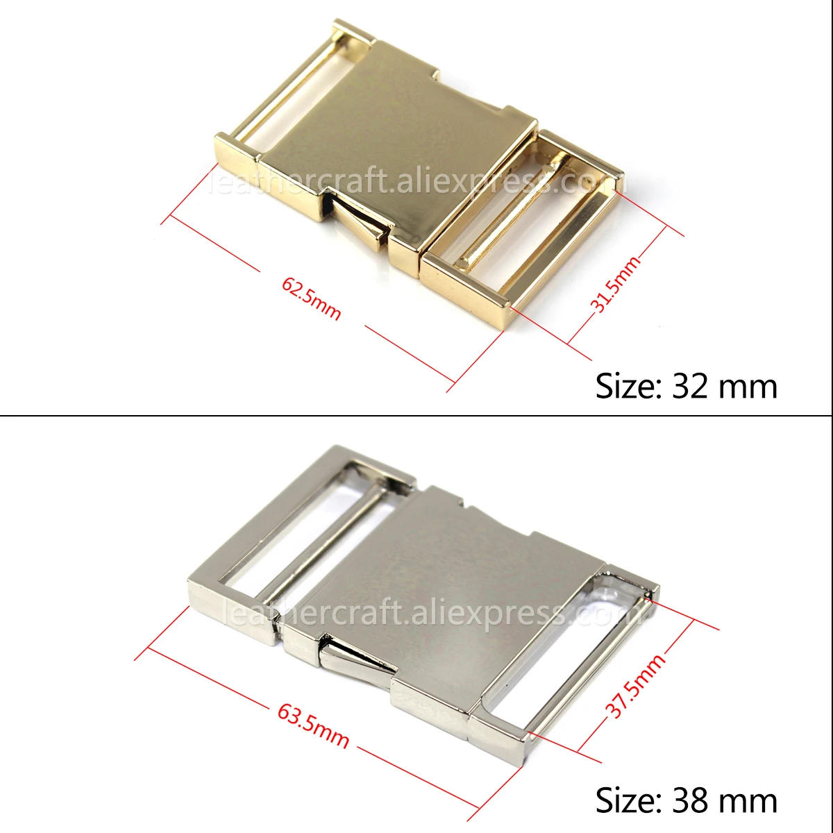 Description Picture 4 of item1pcs Metal Backpack Strap Buckle Quick Side Release Buckle for Bag Luggage Outdoor Backpack Strap Belt Webbing Lether Craft DIY