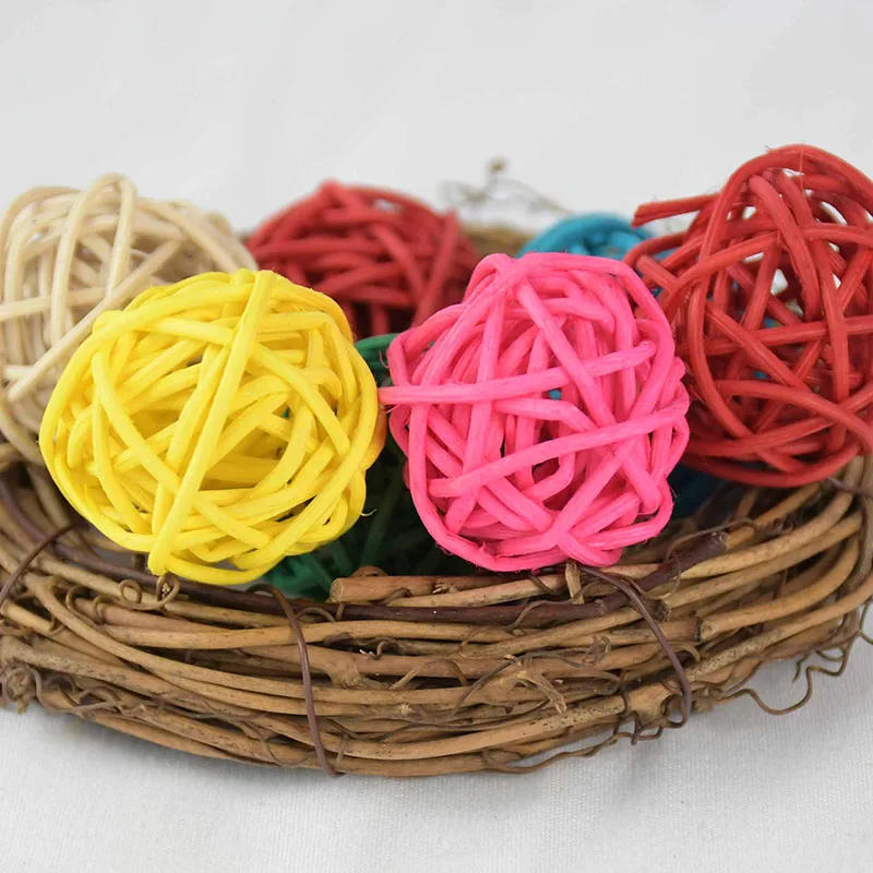 Description Picture 3 of item10pcs-Home Decorative Balls Rattan Craft Christmas Birthday Wedding Baby Shower Party DIY Ornament Decoraitons