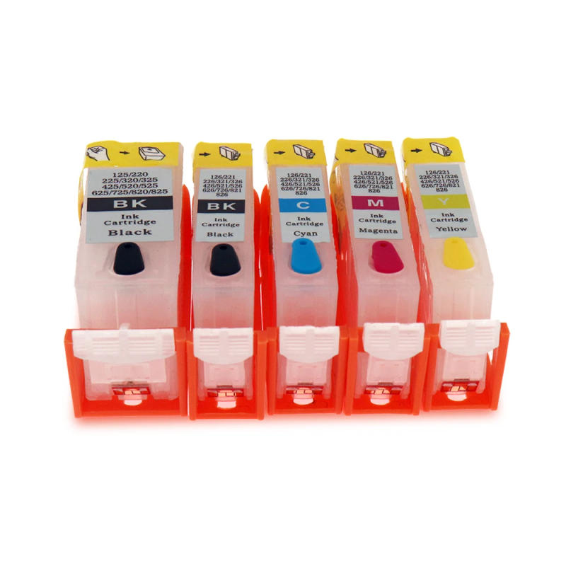 Description Picture 4 of itemPGI-425 CLI-426 Refillable Ink Cartridge for Canon PIXMA MG8140 MG6140 MG5140 MG5240 IP4840 IX6540 MX884 With ARC Chips 5 Color