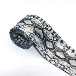 50mm Cyan Webbing Soft Jacquard Ribbon Pattern Webbing Cotton Belt  Bag Strap Dog Collar Webbing Key Fob Hardware by the Yards