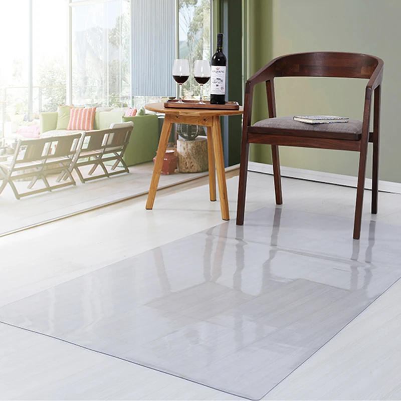 Description Picture 2 of itemPVC Transparent Waterproof D' Water Rectangular Pad Wooden Floor Protection  Mat Non-slip Carpet Plastic Mat Door Mat Area rug