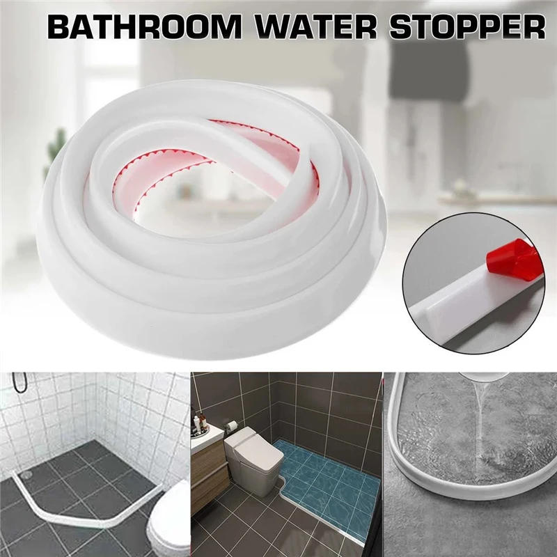 Description Picture 3 of itemBathroom Water Stopper Water Retaining Strip Bathroom Door Washer Foldable Shower Threshold Shower Barrier