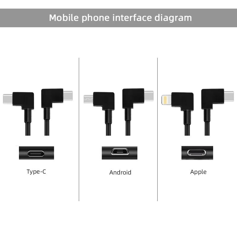 Description Picture 6 of itemData Cable for DJI MINI 4K/Mini 2/Mavic 3/Air 2/2S Drone 30cm Connect Cable Type-C to Type-C Micro-USB IOS Connector for Phone
