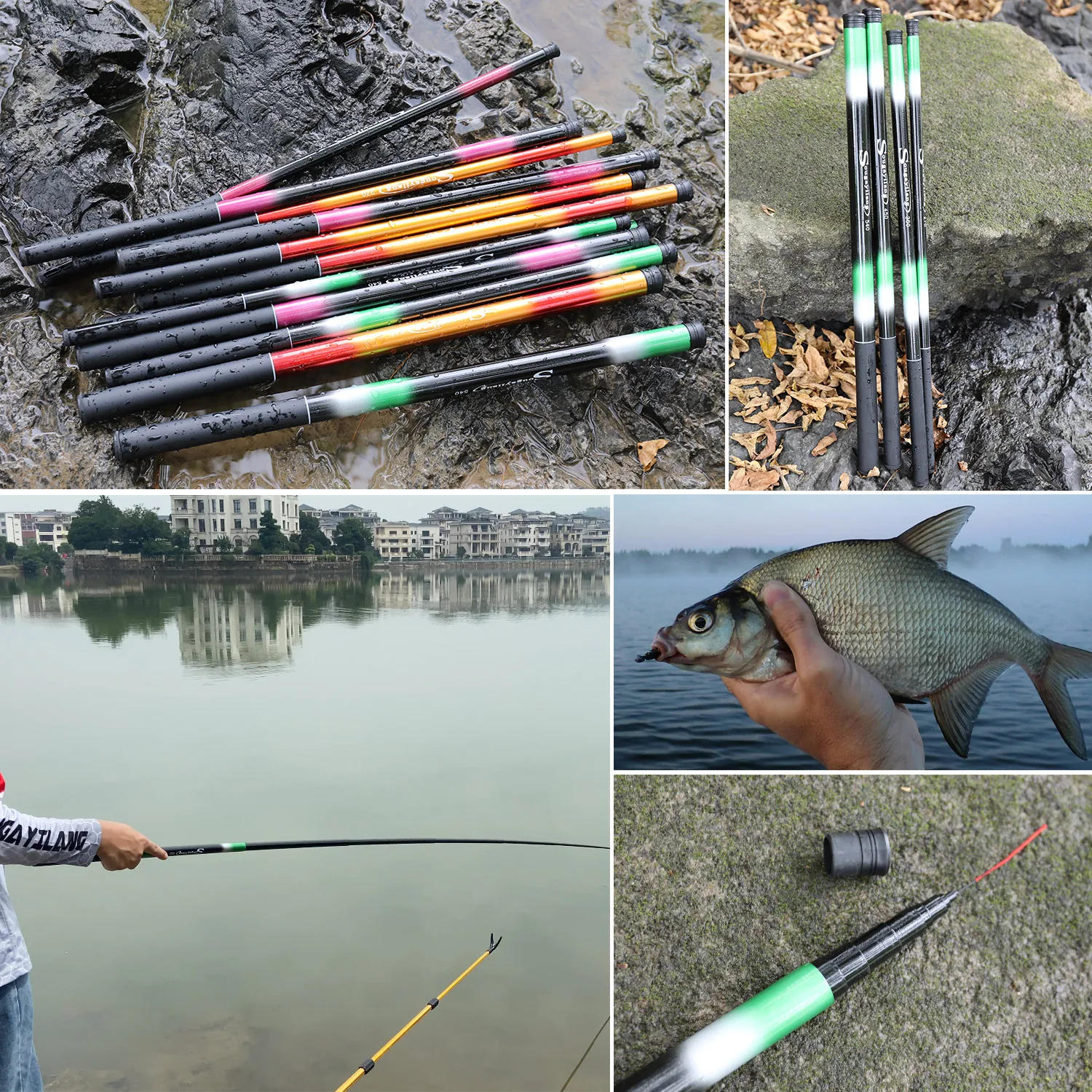 Description Picture 6 of itemSougayilang Carp Fishing Rod 2.7/3.6/4.5/5.4M Portable Ultra Light Telescopic Fishing Pole Max Drag 5Kg Fishing Tools