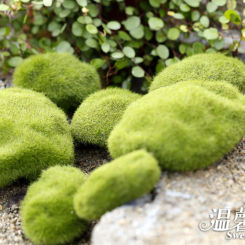 Artificial Green Moss Ball Fake Stone DIY Miniature Decorative Simulation Plant Grass Micro Stones Aquarium Garden Modern Decor