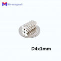 200pcs Dia 4mm small mini tiny magnet 4x1 4*1 magnet super strong powerful magnetic material