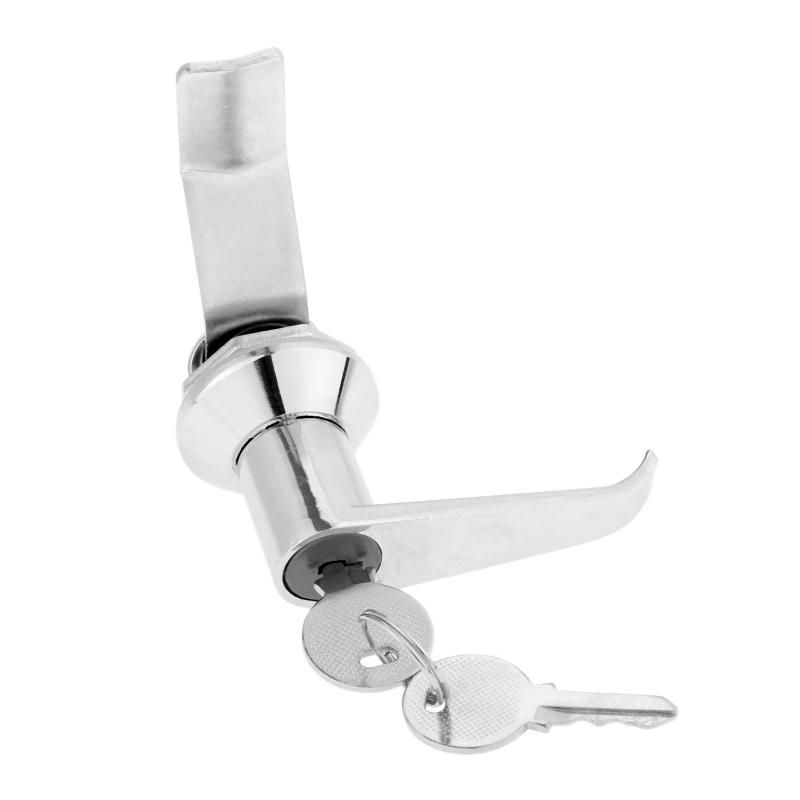 Description Picture 4 of itemZinc Alloy 76mm Handle Panel Mount Cam Lock For Cabinet Door Mailbox Cupboard Distribution Box+2Pcs Keys +Locking Plate Hardware