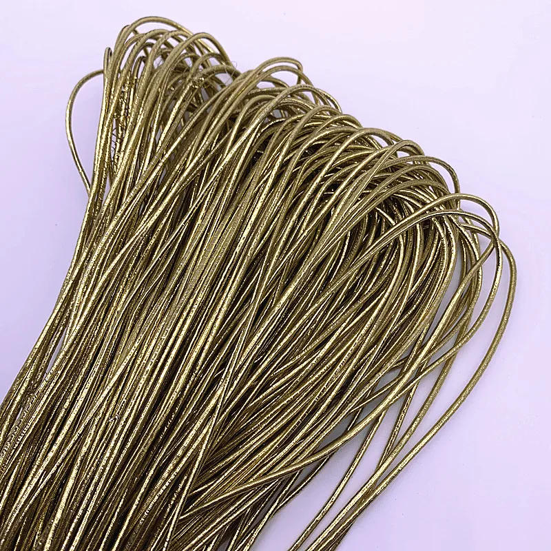 Description Picture 6 of item5 Yards 1.5mm Colourful Round High Elastic Rubber Band Elastic String Label Line Garment Trousers DIY Sewing Accessories