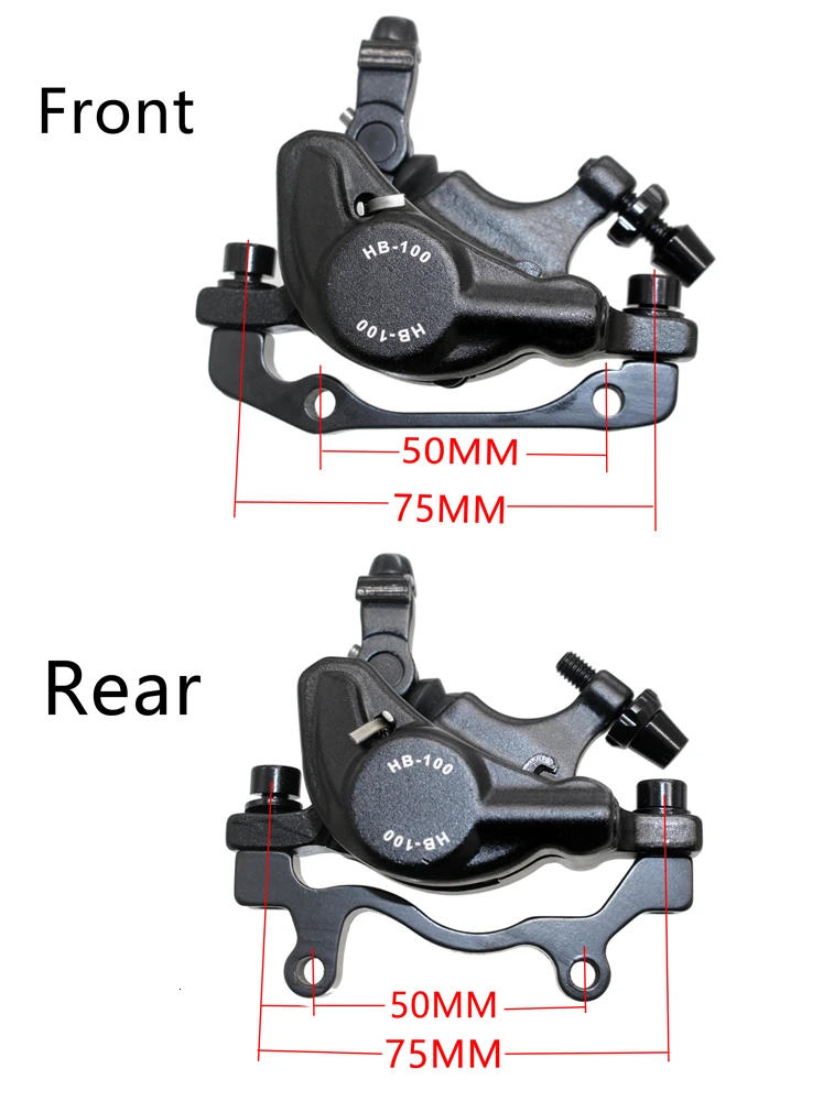 Description Picture 4 of itemZOOM XTECH HB100 MTB Hydraulic Disc Calipers Front and Rear Rotor G3 160/180MM MT200 M315 160mm Rotor Hydraulic Brakes for Bikes