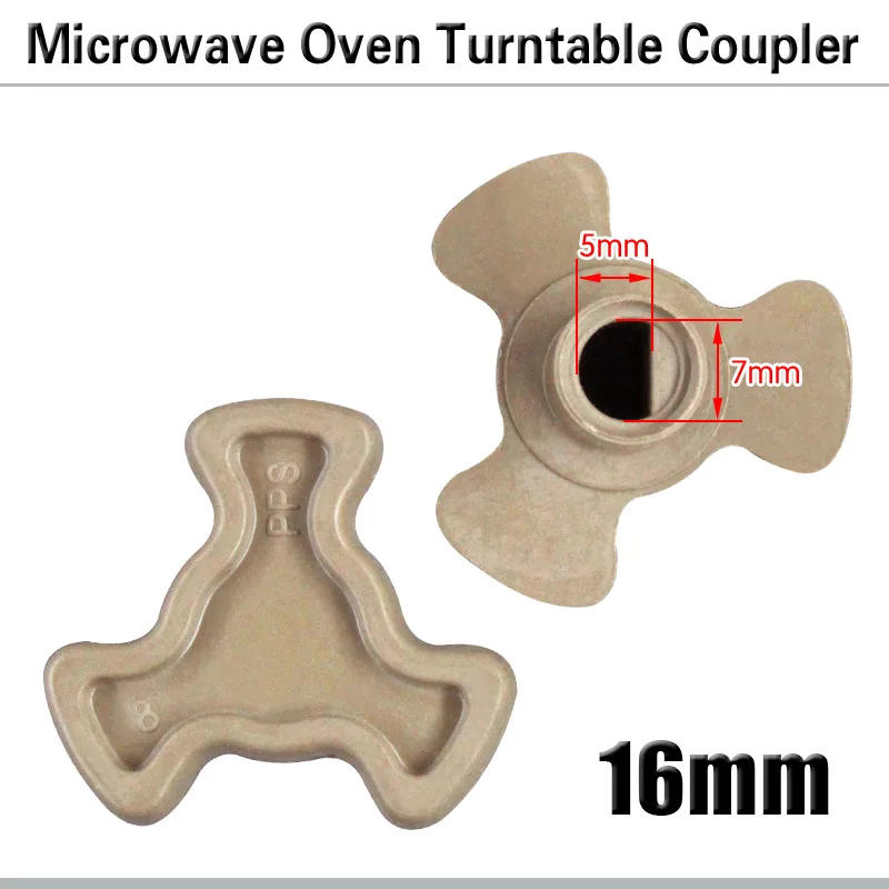 Description Picture 3 of itemMicrowave Oven Parts Turn Core Coupling Magnetron 16mm Microwave Oven Turntable Roller Guide Support Coupler Tray Shaft