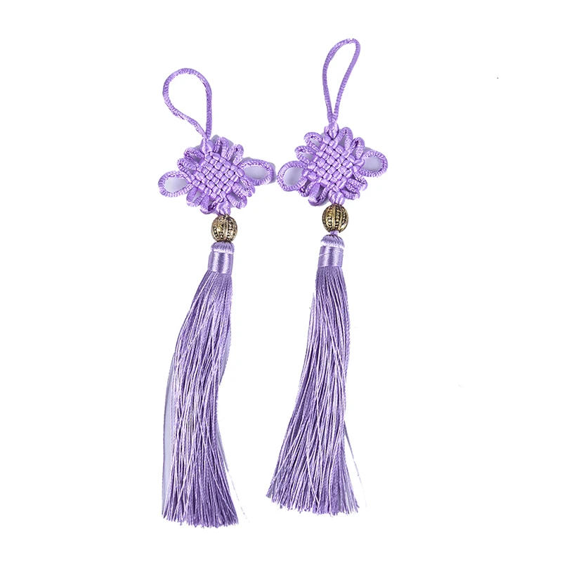 Description Picture 6 of item2pc Chinese Knots Tassel DIY Pendant Pendant Jewelry Garment Decorative Accessories Car Key Bag Pendant DIY Craft Tassel Fringe