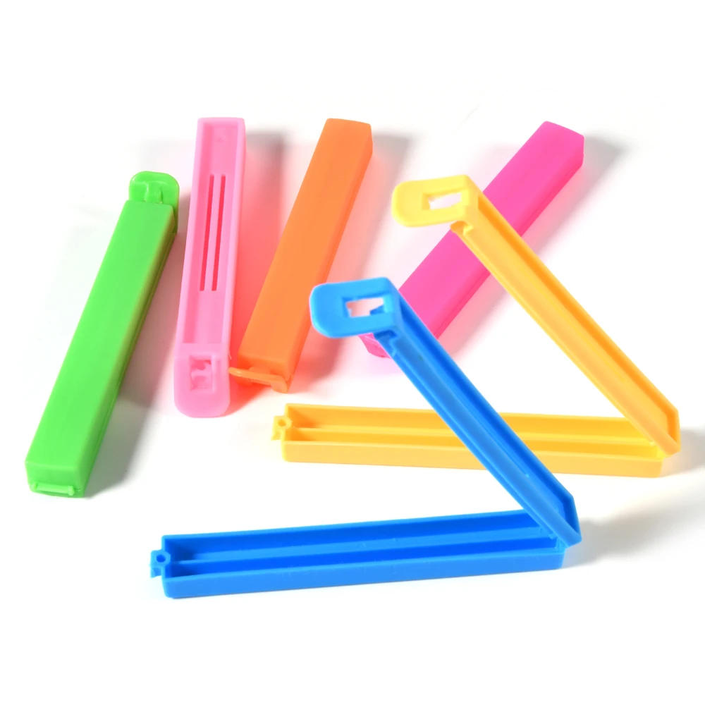 Description Picture 4 of item10Pcs Portable New Kitchen Storage Food Snack Seal Sealing Bag Clips Sealer Clamp Plastic Tool Kitchen Accessories