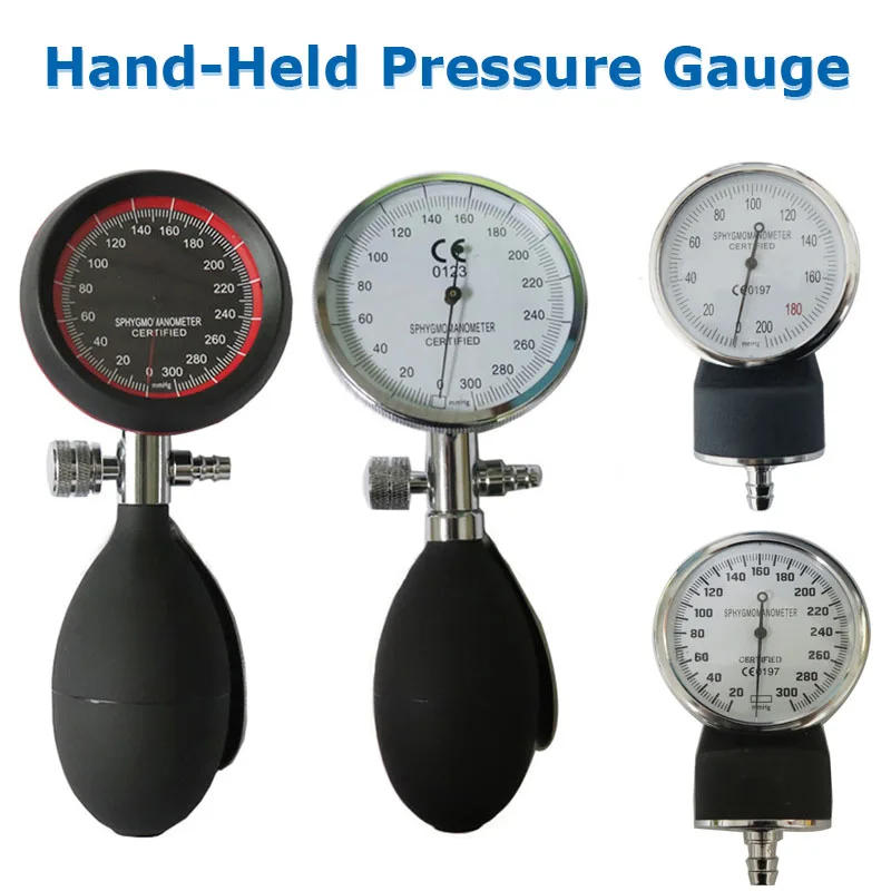 Description Picture 3 of item300mmhg Hand-Held Pressure Display Gauge With PVC ball For Aneroid Sphygmomanometer Nibp Cuff Blood Pressure Accessories