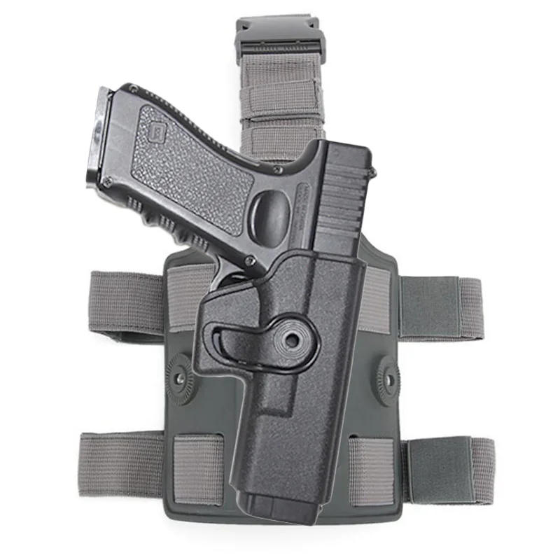 Description Picture 3 of itemTactical Drop Leg Thigh Gun Holster For Glock 17 Airsoft Pistol Holster Platform Hunting Accessories With Gear