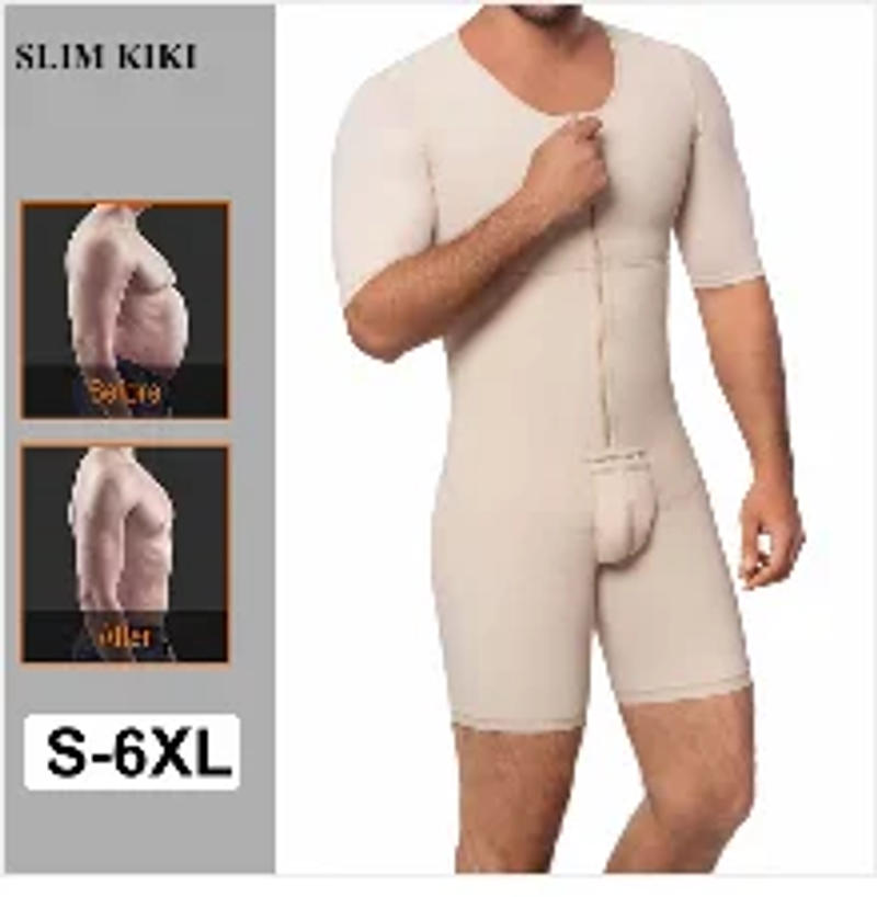 Description Picture 6 of itemHigh Waist Compression Panties Men Shaper Firm Tummy Control Briefs Body Slimming Belt Underwear Belly Girdle Abdomen Corset