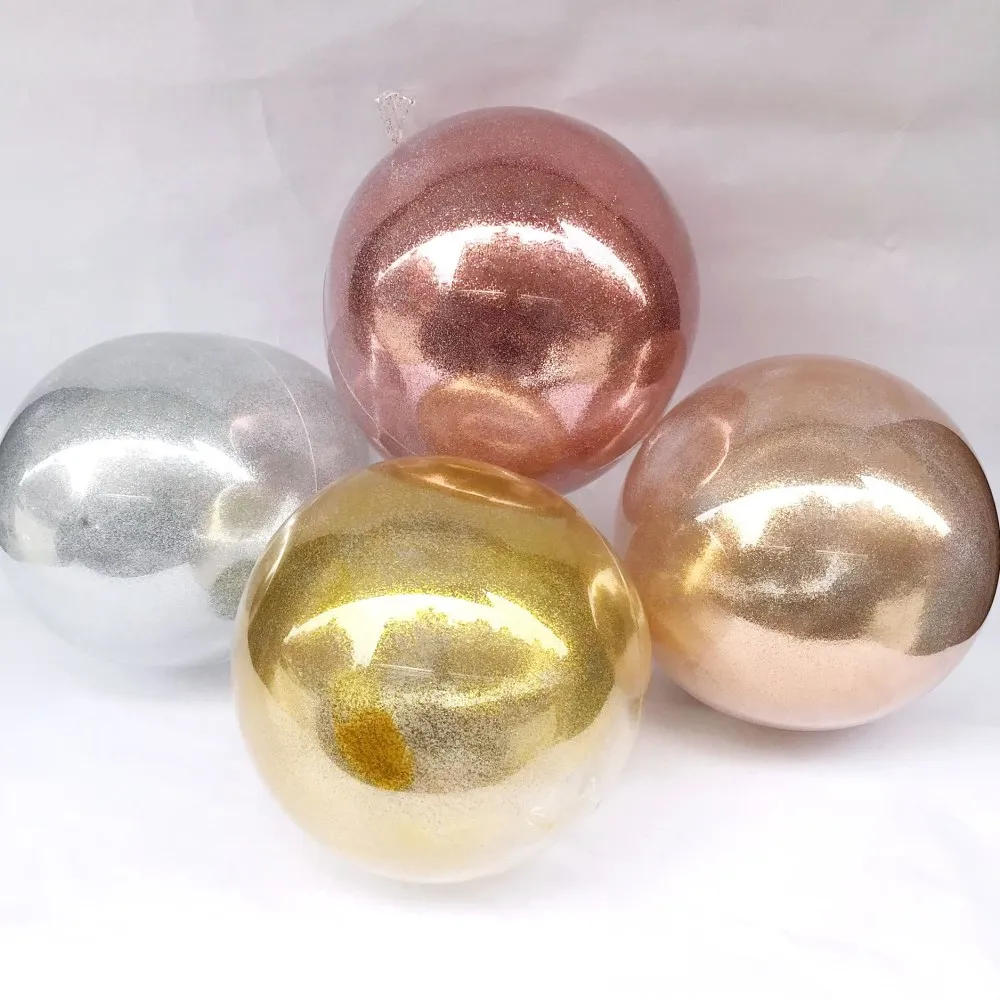 Description Picture 2 of itemDIY Transparent Bubble Balls Wedding Decoration Glitter Balloons PVC Round Helium Bobo Ballons Event Birthday Party Decor Ballon