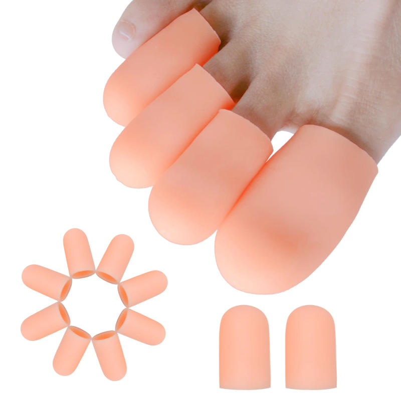 Description Picture 6 of item2pcs Silicone Gel Soft Toe Protectors Bunion Toe Sleeves Caps For Prevent Corns Calluses Blisters Foot Care Tool Size S L Z55202