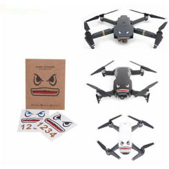 2 pcs Shark Stickers for DJI Mavic MINI 2/SE/Air 2S Numbers For Batteries Waterproof Facial Decal Skin Sticker for DJI Drone