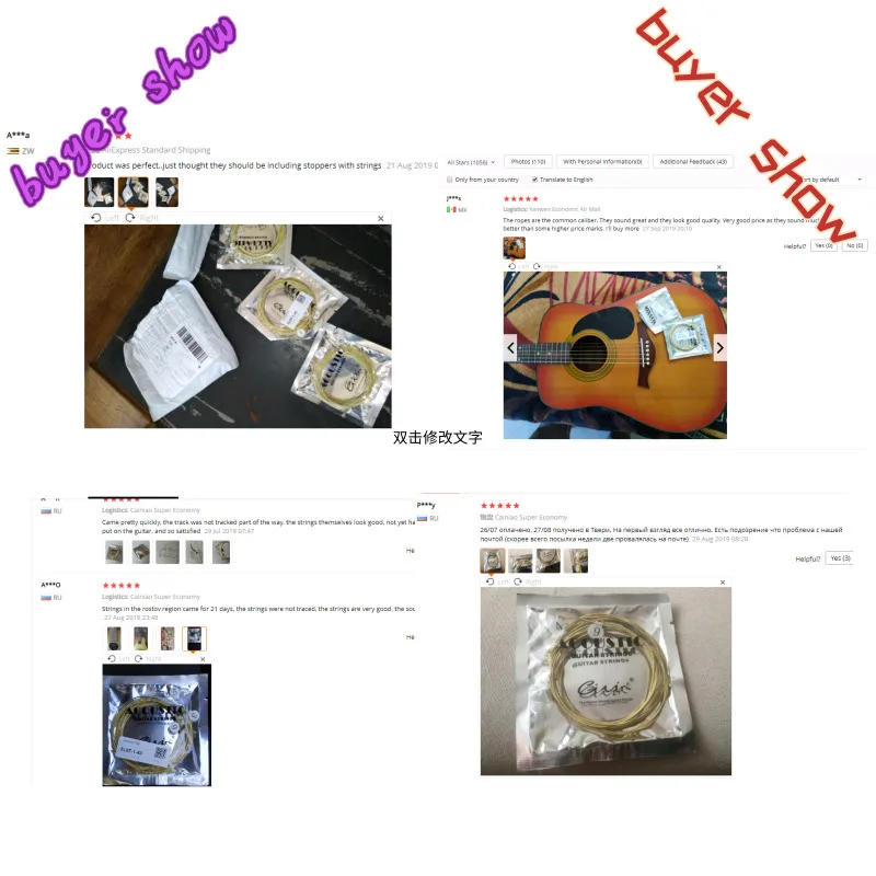 Description Picture 2 of item6pcs/set Universal Acoustic Guitar String Brass Hexagonal Steel Core Strings For Musical Instruments Guitars Strings Guitar Part