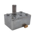 1pcs Full Metal Gearbox Turbo Worm Motor Speed Reduction Reducer 1:3000 for DIY JGY370 Motor