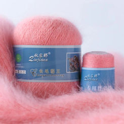 New 50+20g/set Long Plush Mink Fur Yarn Fine Quality Hand Knitting Thread Crochet Yarn For Winter Cardigan Sweater Scarf Gloves