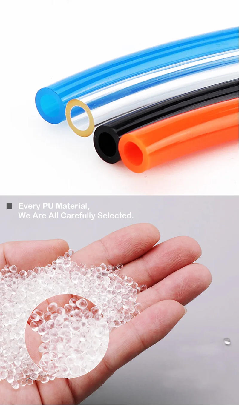Description Picture 2 of itemHigh Quality 5 Meters PU6*4 Pneumatic Hose Red Black Blue Transparent Compressor Tube ID 4mm OD 6mm Air Hose For Compressor