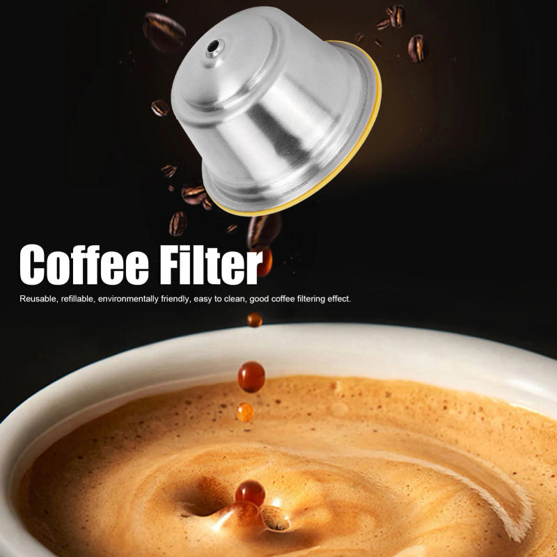 Description Picture 3 of item40ML Stainless Steel Coffee Capsule Reusable Nestle Capsule Refillable Filter Cup for Dolce Gusto Coffee Maker