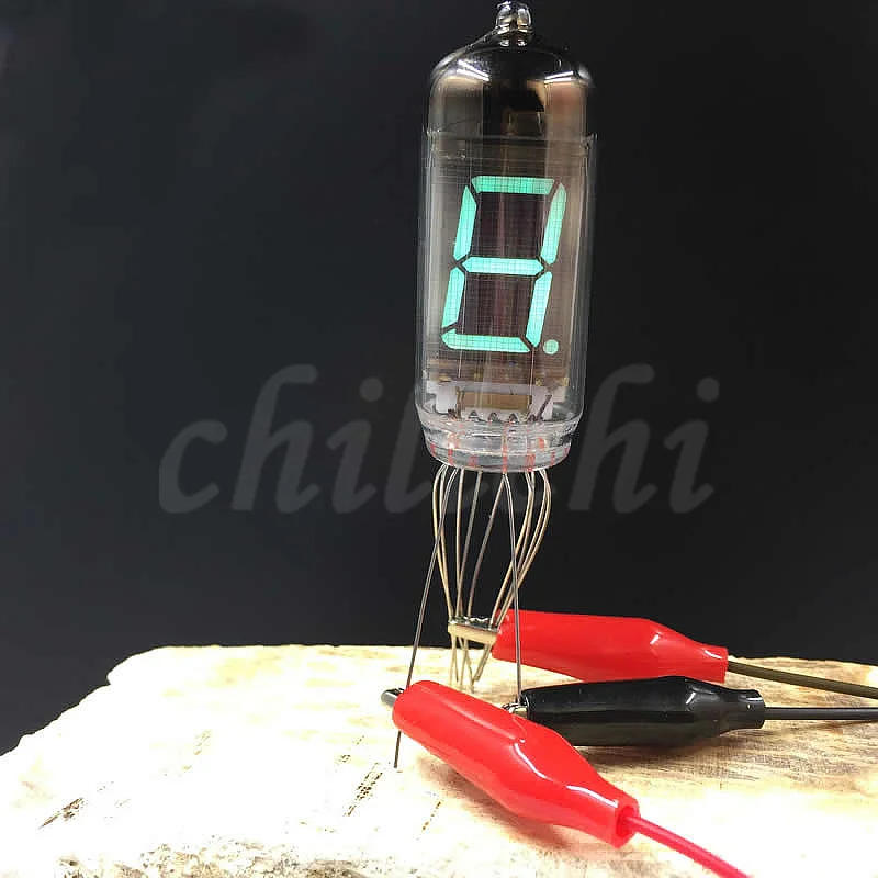 Description Picture 6 of item1pcs/lot IV-11 fluorescent digital tube VFD Glow tube DIY creative clock parts clear display good looking copper ring