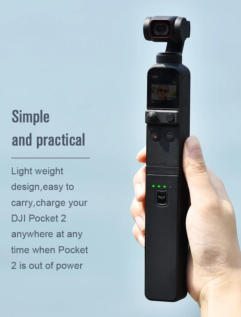 Description Picture 5 of itemSTARTRC Osmo Pocket 2 Portable Power Bank Mobile 3200mAh Battery Charger Handheld Charging Hub For DJI Pocket 2 PTZ Camera
