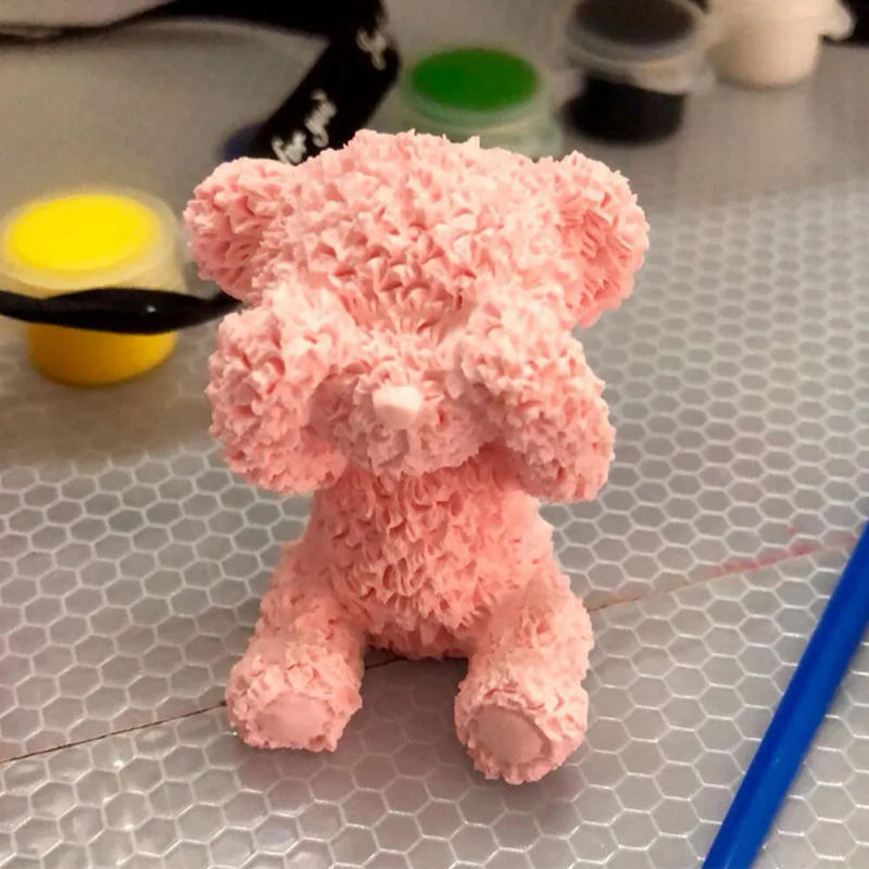 Description Picture 5 of itemCuteBear Silicone Mold Handicraft Soap Candle Mold DIY Baking Mold For Cake Fondant Decorating Desktop Decor Casting