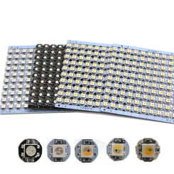 10~1000pcs WS2812B LED Chip with Heatsink Board Black/White PCB (10mm*3mm) DC5V WS2812 IC 5050 SMD RGB LED SK6812 RGBW  DIY