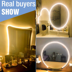 5V USB Dressing Table Makeup Wall Lamp LED Mirror Light Bedroom Waterproof Sensor Cosmetic Lights 0.5 1 2 3 4 5 M For Hollywood