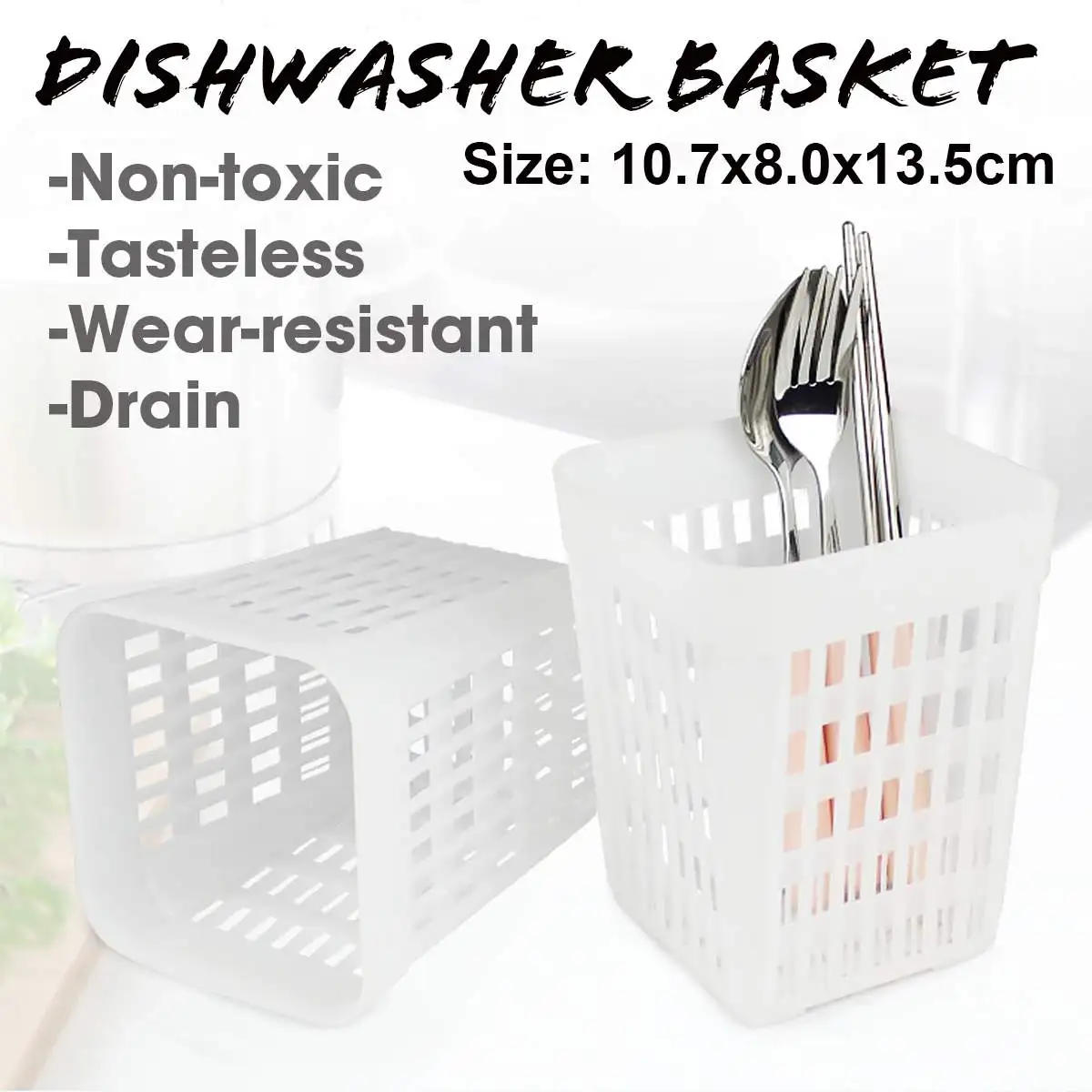 Description Picture 6 of itemDishwasher Cutlery Basket Storage Box for Knife Fork Chopsticks Spoon Kitchen Aids Spare Dishwasher Parts Universal Storage Box