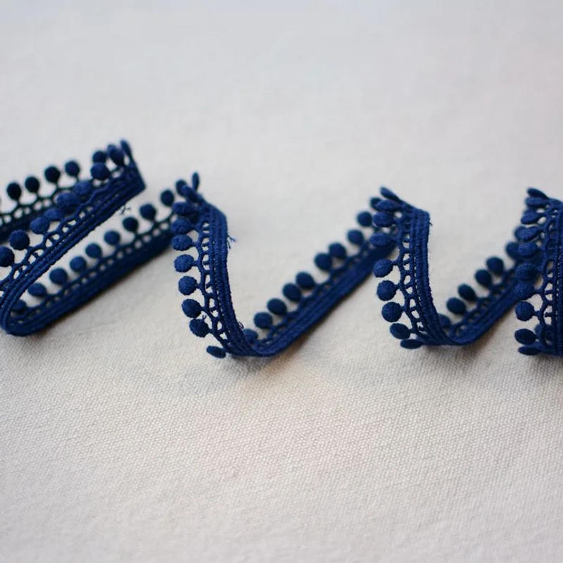 Description Picture 5 of item3 Meters Blue Black Cotton Embroidered Lace Trim Ribbons Fabric DIY Sewing Handmade Craft Materials Garment Clothes Accessories