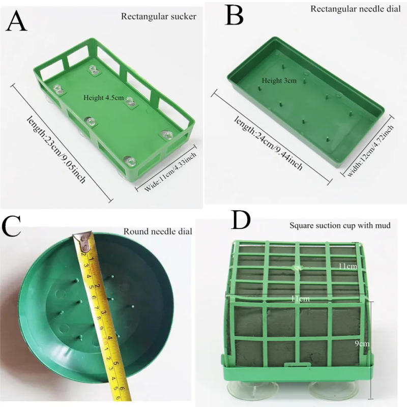 Description Picture 5 of itemPlastic Frame Sucker and Foam Mud Home Wedding Party Event Floral Arrangement Car Decoration Accessories Artificial Flower Decor